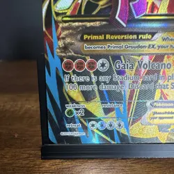 Pokemon TCG Primal Groudon EX 151/160 XY Primal Clash Ultra Rare Full Art Holo - Image 4
