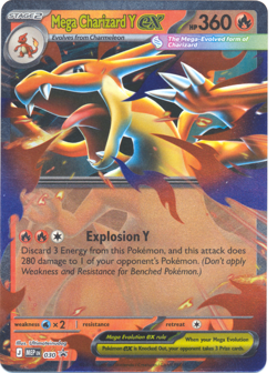 Pokemon TCG Mega Charizard Y ex 030 Promo EN NM - Image 1