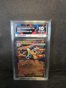 Pokemon TCG Mega Charizard Y EX 030 Black Star Promo 2026 Holo ACE 10 - Image 1