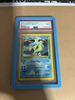 Gyarados Base Set 2 Holo 2000 Pokemon Game 7/130 PSA 9 - Image 1