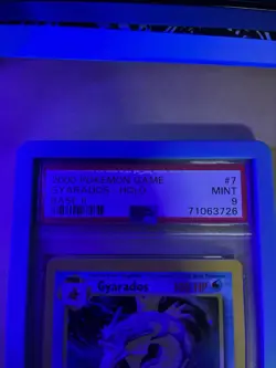Gyarados Base Set 2 Holo 2000 Pokemon Game 7/130 PSA 9 - Image 3