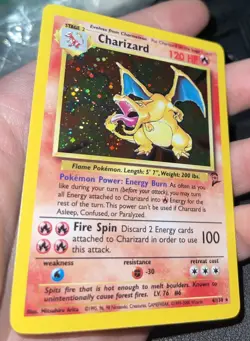 2000 Pokemon TCG Charizard Base Set 2 4/130 Holo Rare 10 Perfect Gem Mint CLEAN！ - Image 1