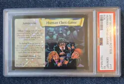 2001 WOTC HARRY POTTER #11 HUMAN CHESS GAME FOIL PSA 10 GEM MINT POP 15 BASE SET - Image 1