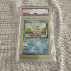 PSA 9 Squirtle 93/130 Base Set 2 2000 MINT - Image 1