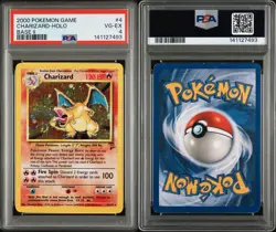 Pokemon Base Set 2 Charizard Holo Rare PSA 4 2000 4/130 English - Image 1