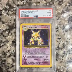 Alakazam Base Set 2 Holo 1/130 (2000) English Pokemon Card PSA 9 - Image 1