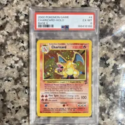 Charizard Base Set 2 Holo 4/130 (2000) English Pokemon Card PSA 6 - Image 1