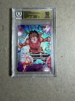 One Piece Monkey D. Luffy EB02-061 Leader L Holo JP 2025 BGS 10 - Image 1
