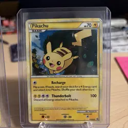 Pokemon Pikachu Black Star Promos Holo Card HGSS03 2010 Lot of 2 Heavily Played - Image 3