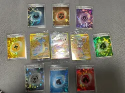 Terapagos EX UPC Promos and Cracked Ice Energies - Pokemon tcg 11 card lot - Image 1