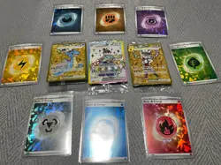 Terapagos EX UPC Promos and Cracked Ice Energies - Pokemon tcg 11 card lot - Image 2