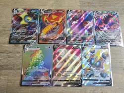 Pokemon TCG V & VMAX Card Lot x7 | Rainbow Rare Alcremie VMAX | Shiny Falinks V - Image 1