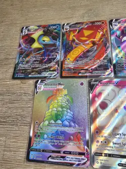 Pokemon TCG V & VMAX Card Lot x7 | Rainbow Rare Alcremie VMAX | Shiny Falinks V - Image 2
