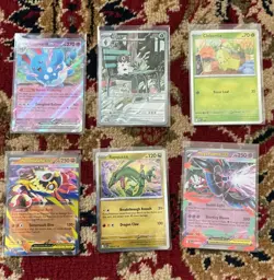 Pokemon TCG 6-Card EX/GX Holo Lot Azumarill ex, Rayquaza, Mega Hawlucha - Image 1