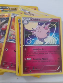 Pokemon TCG BREAKpoint Card Lot + Tin, Clefable 82/122, Hitmonchan & More - Image 2