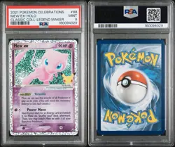 Pokemon TCG 2021 Celebrations Classic Collection Mew ex 88/92 Holo PSA 9 - Image 3