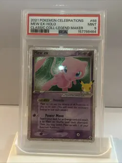 2021 Pokemon Celebrations Mew EX Holo Classic Collection #88 PSA 9 - Image 1