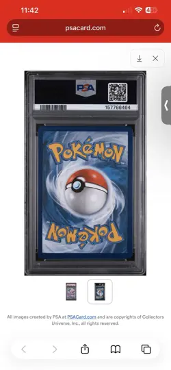 2021 Pokemon Celebrations Mew EX Holo Classic Collection #88 PSA 9 - Image 2