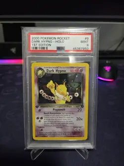 DARK HYPNO 9/82 PSA 9 POKEMON TEAM ROCKET 1ST EDITION HOLO RARE - Image 1