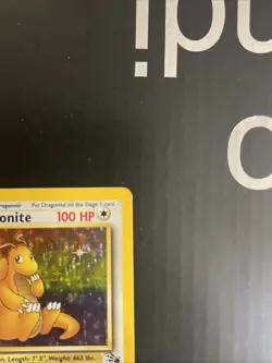 1ST EDITION Pokemon Fossil Dragonite Holo 4/62 Holo Foil Rare WOTC Vintage - Image 2