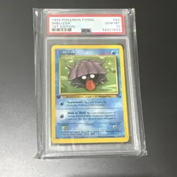 1999 Pokemon Fossil Shellder 1st Edition PSA 10 Gem MT #54 54/62 WOTC - Image 1