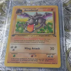 Pokemon TCG Aerodactyl 16/62 Fossil Rare 1st Edition English 1999 - Image 1