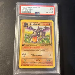 Aerodactyl Fossil Non-holo Mint 16/62 Pokemon Psa 9 1st edition - Image 1