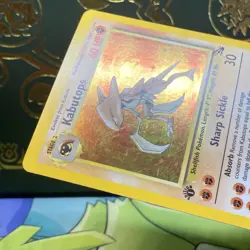 Pokemon 1999 Kabutops 9/62 Fossil Holo (First Edition) 1st LP + NM - - Image 5