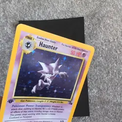 Pokemon Cards: 1st Edition Fossil Rare Holo: Haunter 6/62 - Trading Card Game - Image 3