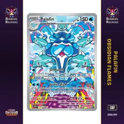 Pokemon Palafin 200/197 Obsidian Flames Illustration Rare Holo EN M/NM - Image 1