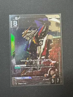 Wing Gundam Zero Alternate Art Foil - GD01-024 LR+ NM - Gundam TCG Card Game - Image 1