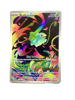 Bulbasaur 133/132 Illustration Rare Mega Evolution Stamped Holo Pokemon NM B2 - Image 1