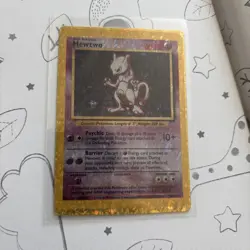 Pokemon TCG Mewtwo Vending Machine Prism Sticker Vintage Card 1999 10/102 - Image 1