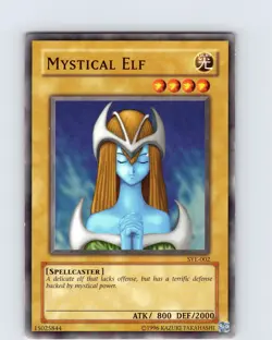Yu-Gi-Oh TCG Mystical Elf SYE-002 Unlimited Common Card LP-NM - Image 1