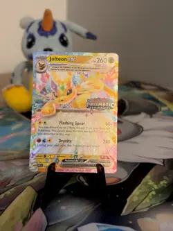 Pokemon Jolteon EX TCG Prismatic Evolutions Stamped Promo Card 030/131 - Image 1