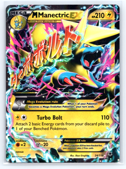 M Manectric EX 24/119 XY Phantom Forces Mega Holo Rare Pokemon TCG MP - Image 1