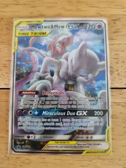Mewtwo & Mew GX Promo SM191 Tag Team Pokemon Card M/NM - Image 2