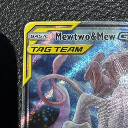 Pokemon Mewtwo & Mew GX TAG TEAM Promo SM191 Holo Card SM - Image 2