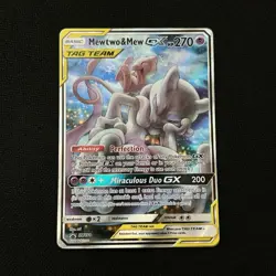 The Pokemon Company Mewtwo & Mew GX SM191 TAG TEAM GX Promo Holo Card - Image 1
