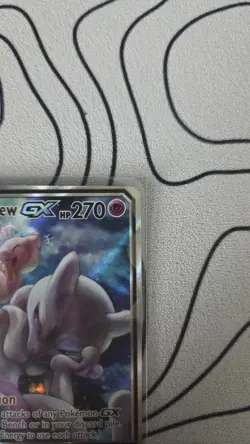 Mewtwo & Mew GX SM191 Sun & Moon Tag Team Alt Art Promo Pokemon Card NM - Image 3