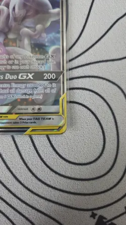 Mewtwo & Mew GX SM191 Sun & Moon Tag Team Alt Art Promo Pokemon Card NM - Image 4