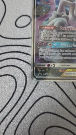 Mewtwo & Mew GX SM191 Sun & Moon Tag Team Alt Art Promo Pokemon Card NM - Image 5
