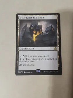 MTG Geier Reach Sanitarium - Eldritch Moon 203/205 Rare Land NM Magic Card - Image 1