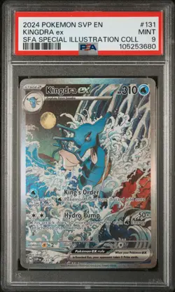 2024 POKEMON SVP PROMO SPECIAL ILLUSTRATION COLLECTION #131 KINGDRA EX PSA 9 - Image 1