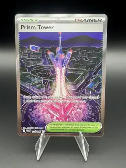 Prism Tower 111/086 Full Art Ultra Rare Chaos Rising Pokemon TCG Card - Image 1
