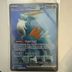 Cobalion ex 103/086 Chaos Rising Full Art Ultra Rare Holo Pokemon Card NM - Image 1