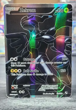 Pokemon TCG Zekrom 114/114 Black & White Base Set Full Art Holo - Image 1
