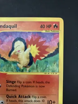 Pokemon Cyndaquil 104/165 - 2002 Expedition Base Set - LP Non-Holo WotC E-Reader - Image 3