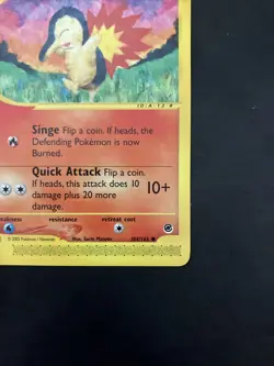 Pokemon Cyndaquil 104/165 - 2002 Expedition Base Set - LP Non-Holo WotC E-Reader - Image 4