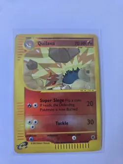 Pokemon TCG Quilava Expedition Base Set 91/165 Reverse Holo LP - Image 1
